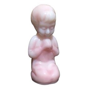 Vintage Fenton Rosalene Praying Girl Figurine